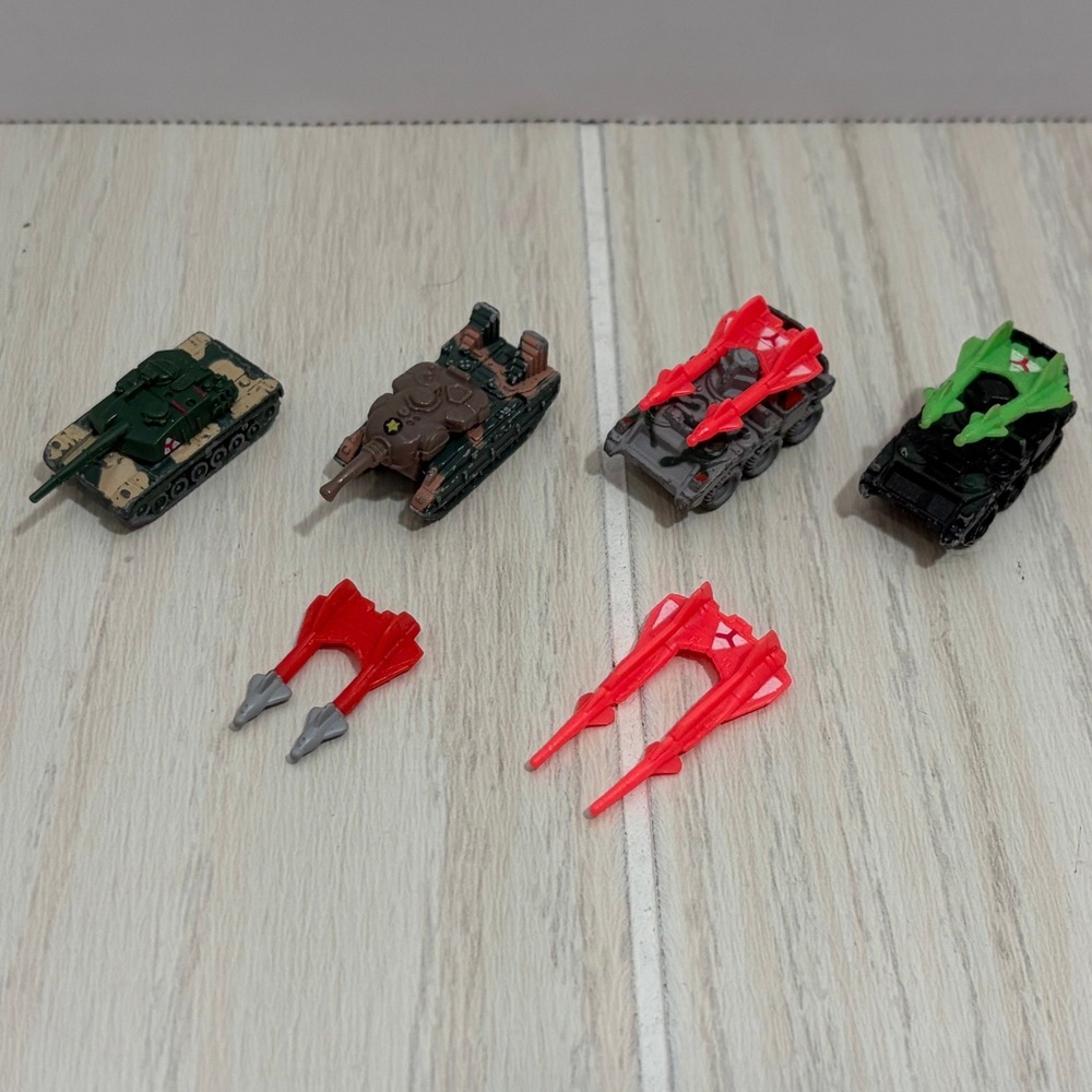 Galoob Micro Machines Military Tank Lot Small Camo Metal Vehicles 1989 KPT Army